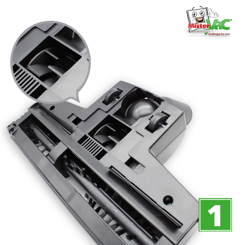 MisterVac Staubsaugerdüse Bodendüse Turbodüse Ersatzdüse kompatibel mit Parkside PWD 12 A1,353257 2007 product image #3