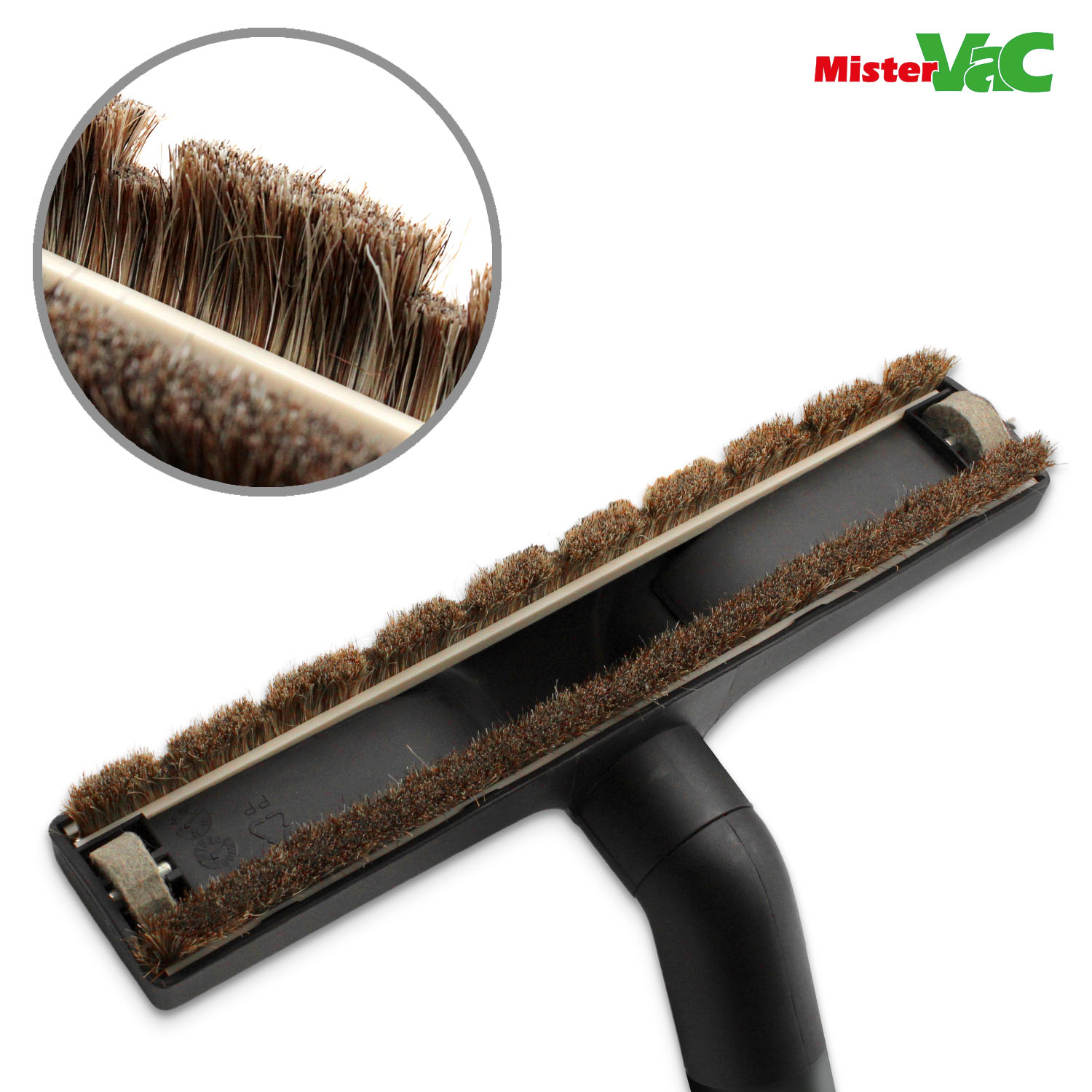 MisterVac Staubsaugerdüse Bodendüse Besendüse Parkettdüse Rosshaardüse  + 2 gratis Filzrollen, kompatibel mit Bosch PAS 850  product image #5