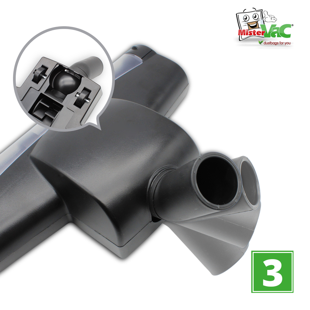 MisterVac Staubsaugerdüse Bodendüse Turbodüse Ersatzdüse kompatibel mit Bosch PAS 850 product image #4