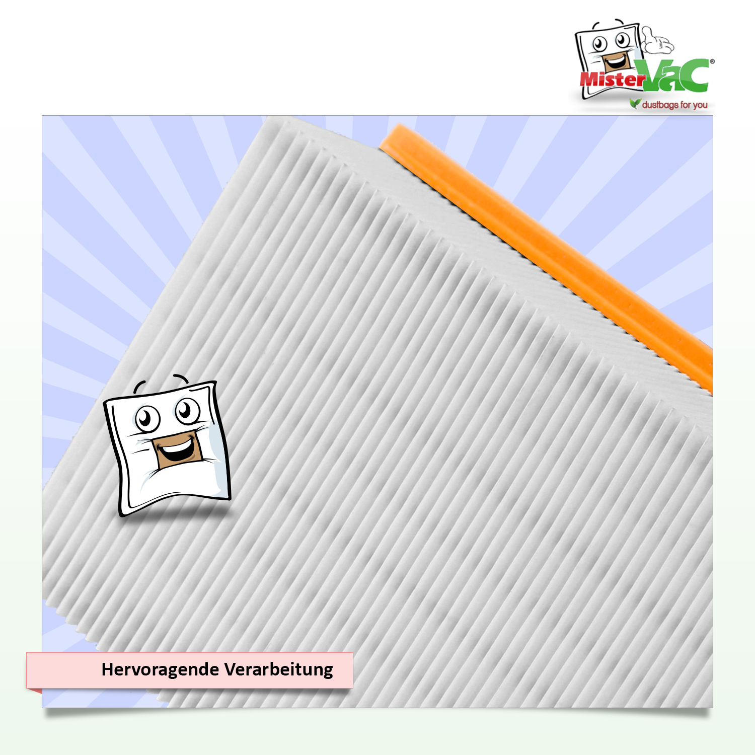 MisterVac Lamellenfilter Ersatzfilter kompatibel mit Kärcher NT 30/1 Tact L product image #4