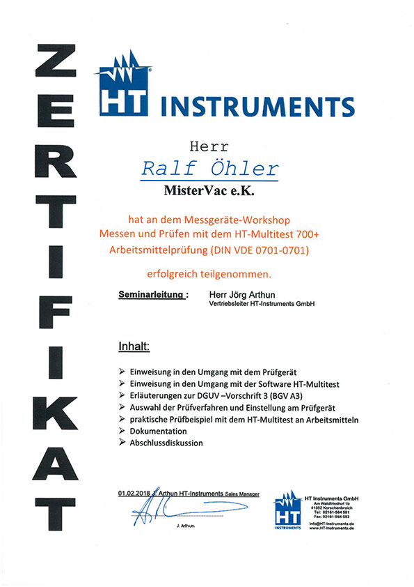 Zertifikat Ralf Öhler