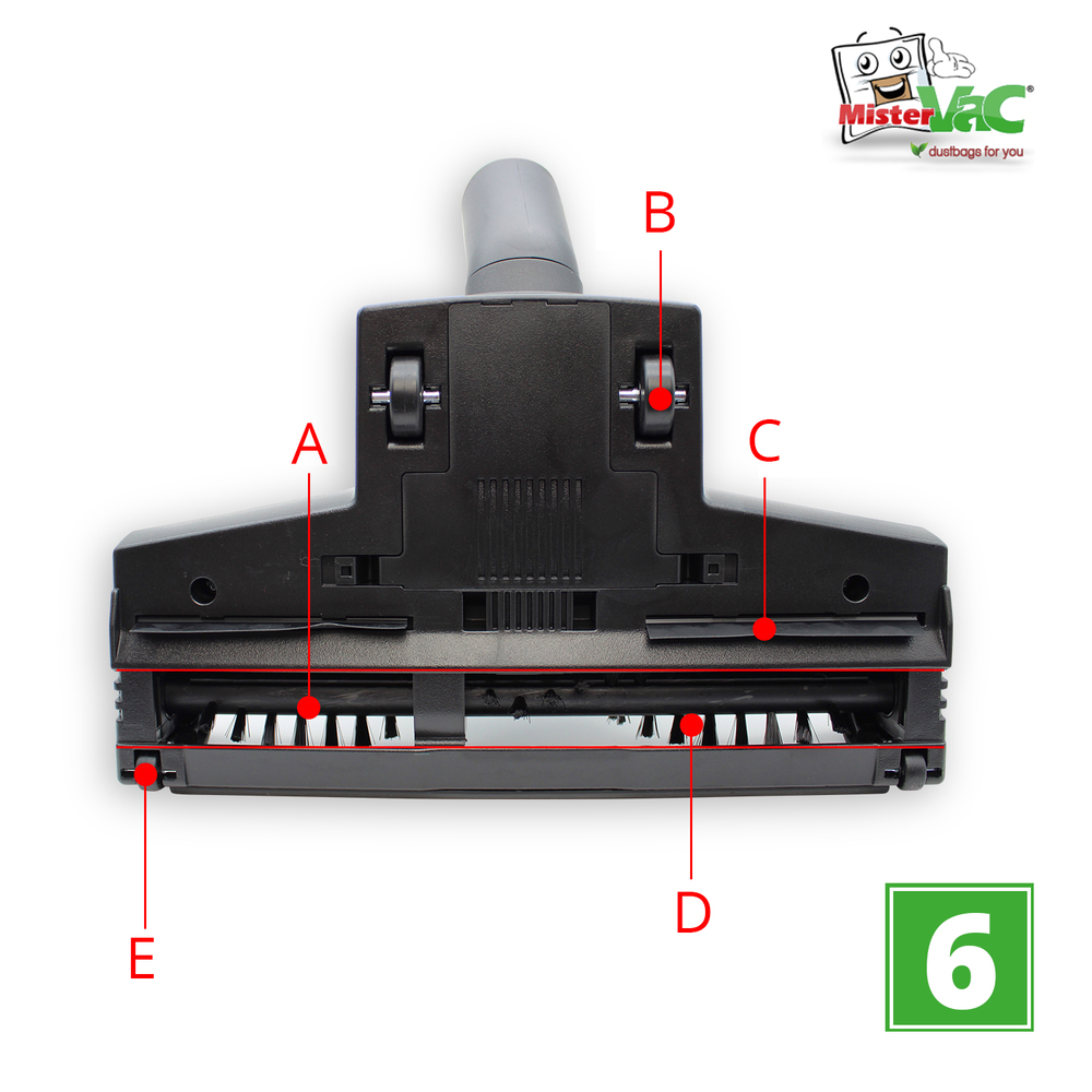 MisterVac Staubsaugerdüse Bodendüse Turbodüse Ersatzdüse kompatibel mit Parkside PWD 12 A1,353257 2007 product image #8